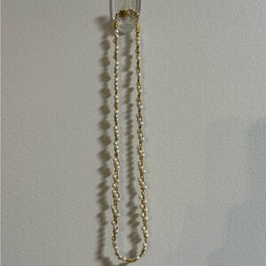 Vintage Napier Gold and Faux Pearls Necklace